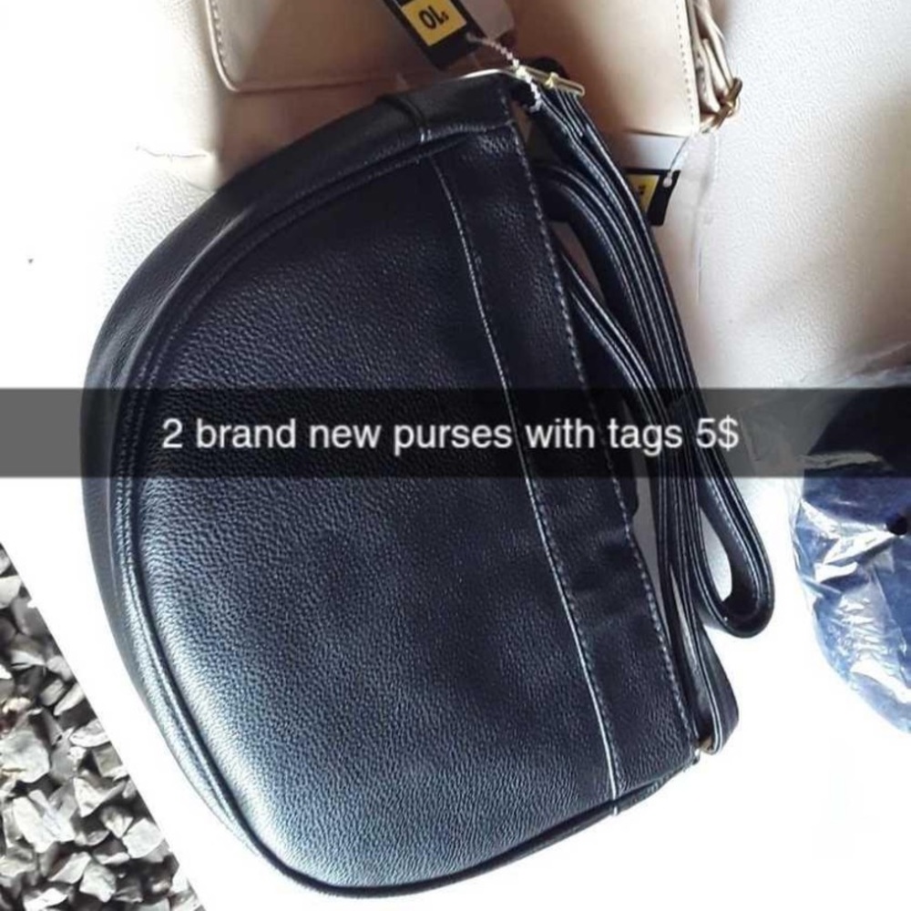 Black cross body purse